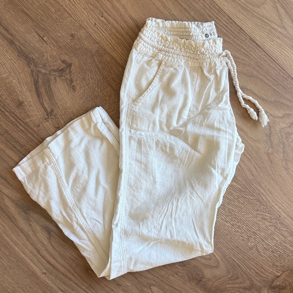 Roxy drawstring low rise pants